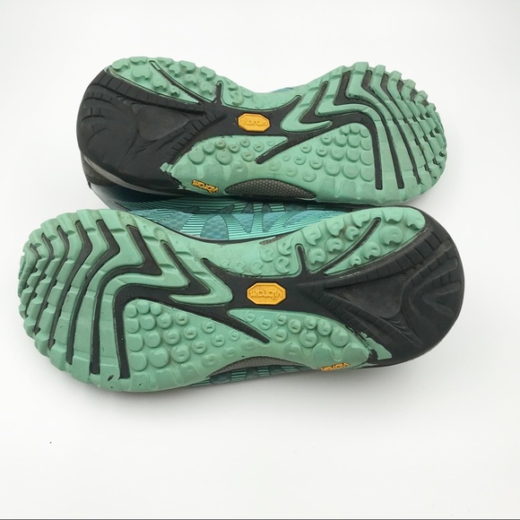 MERRELL Lace Up Teal Pink Hiking Shoes Sneakers Womens 8.5 - Picture 11 of 12